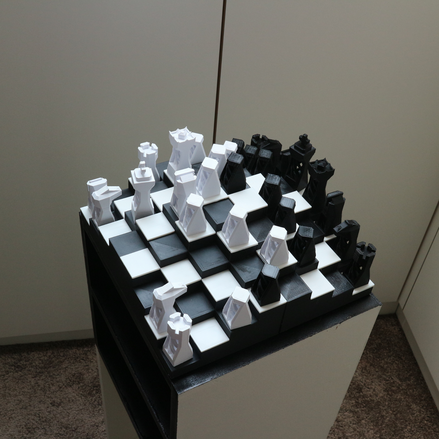 Serravalle 3D schaakbordtafel